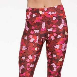 Goldsheep work out leggings pants hearts Medium